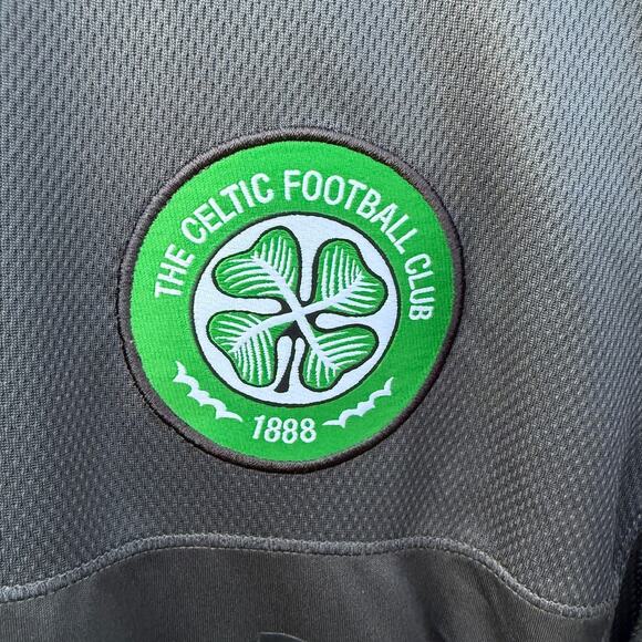 Tennents Celtic Football Club Nike Soccer gray green Dri-fit jersey Size Large - Picture 5 of 5